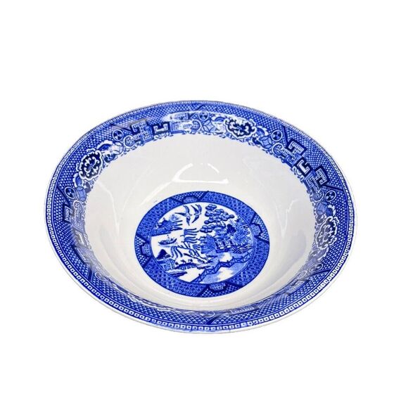 Homer Laughlin Other - VINTAGE Homer Laughlin BLUE WILLOW Serving Bowl Vegetable Pasta‎ 8-1/2" Old USA